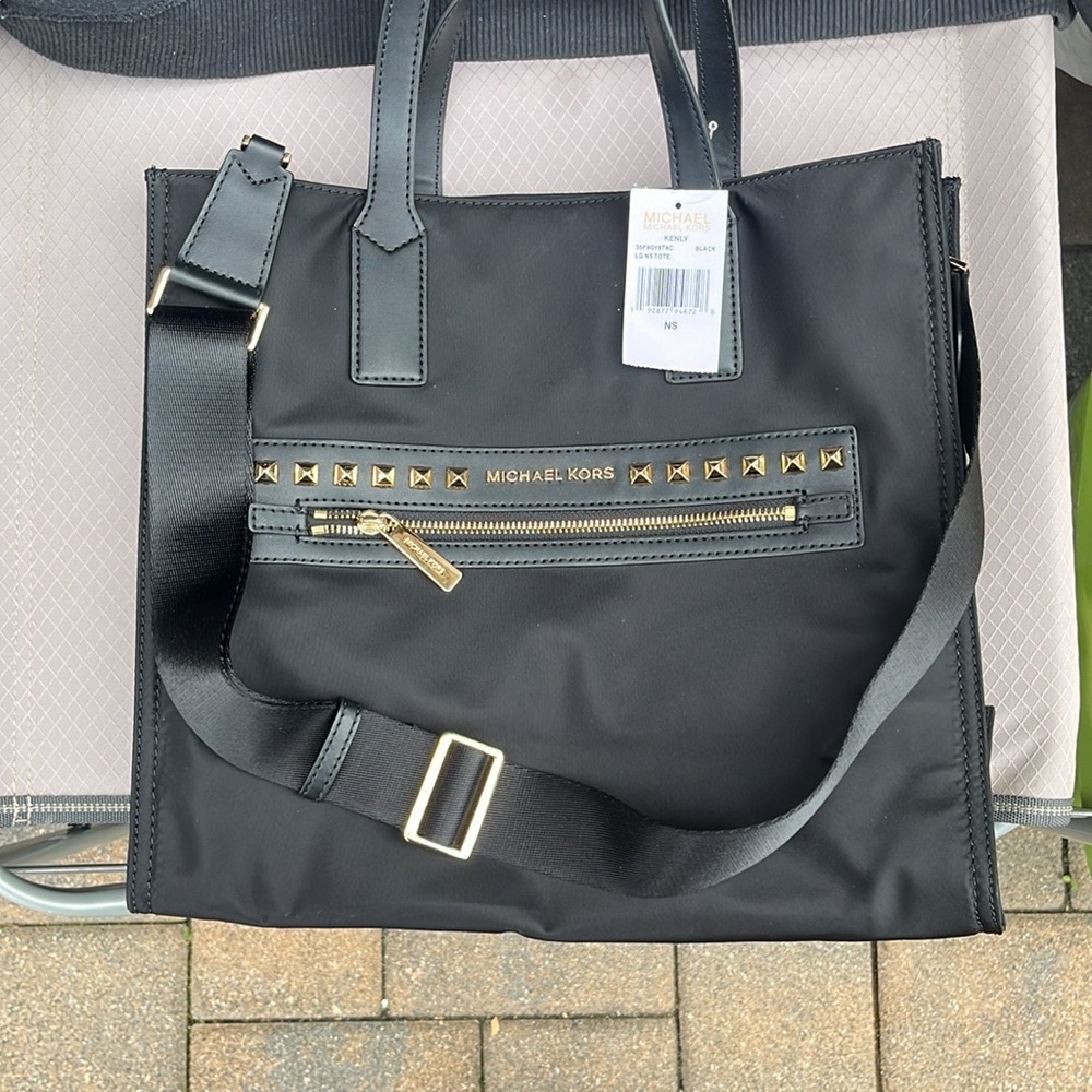 Michael Kors Black Nylon Studded Tote ๐ - Picture 13 of 15